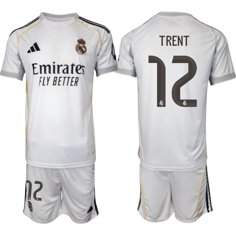 Men 2025-2026 Club Real Madrid home white #12 Soccer Jersey 01